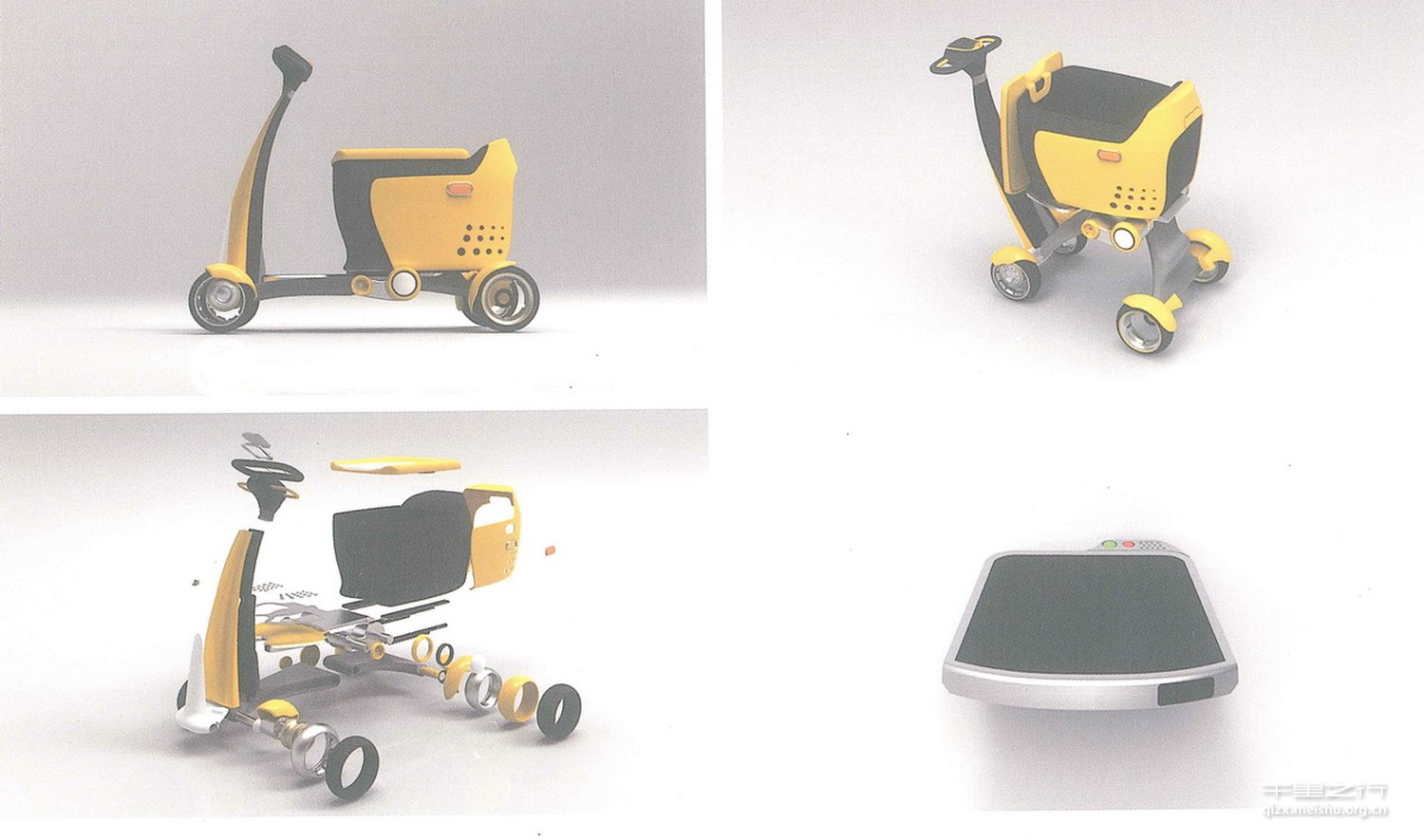 中国城市老年人购物车设计