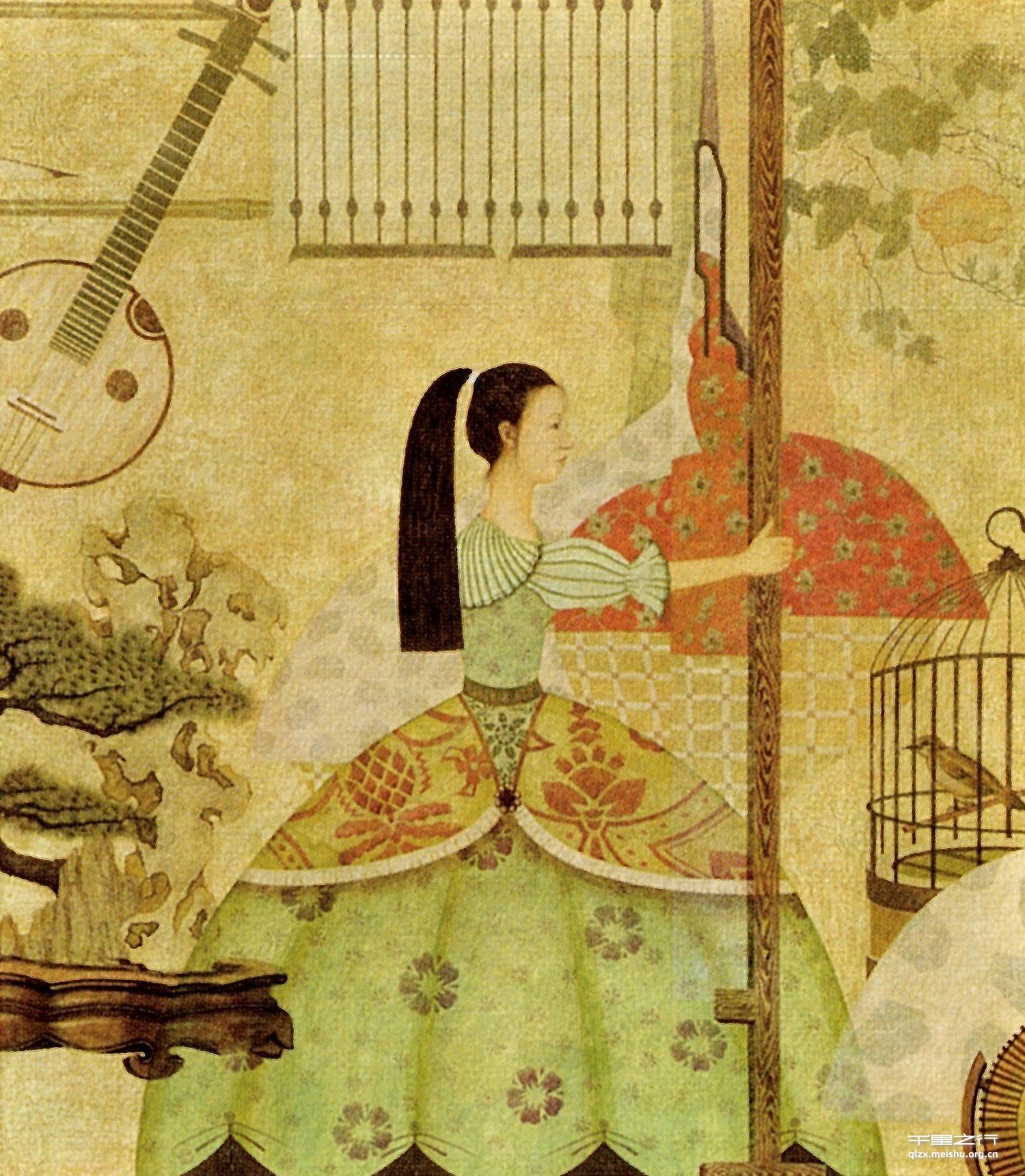 《画事-紫、绿、红、兰、黄》