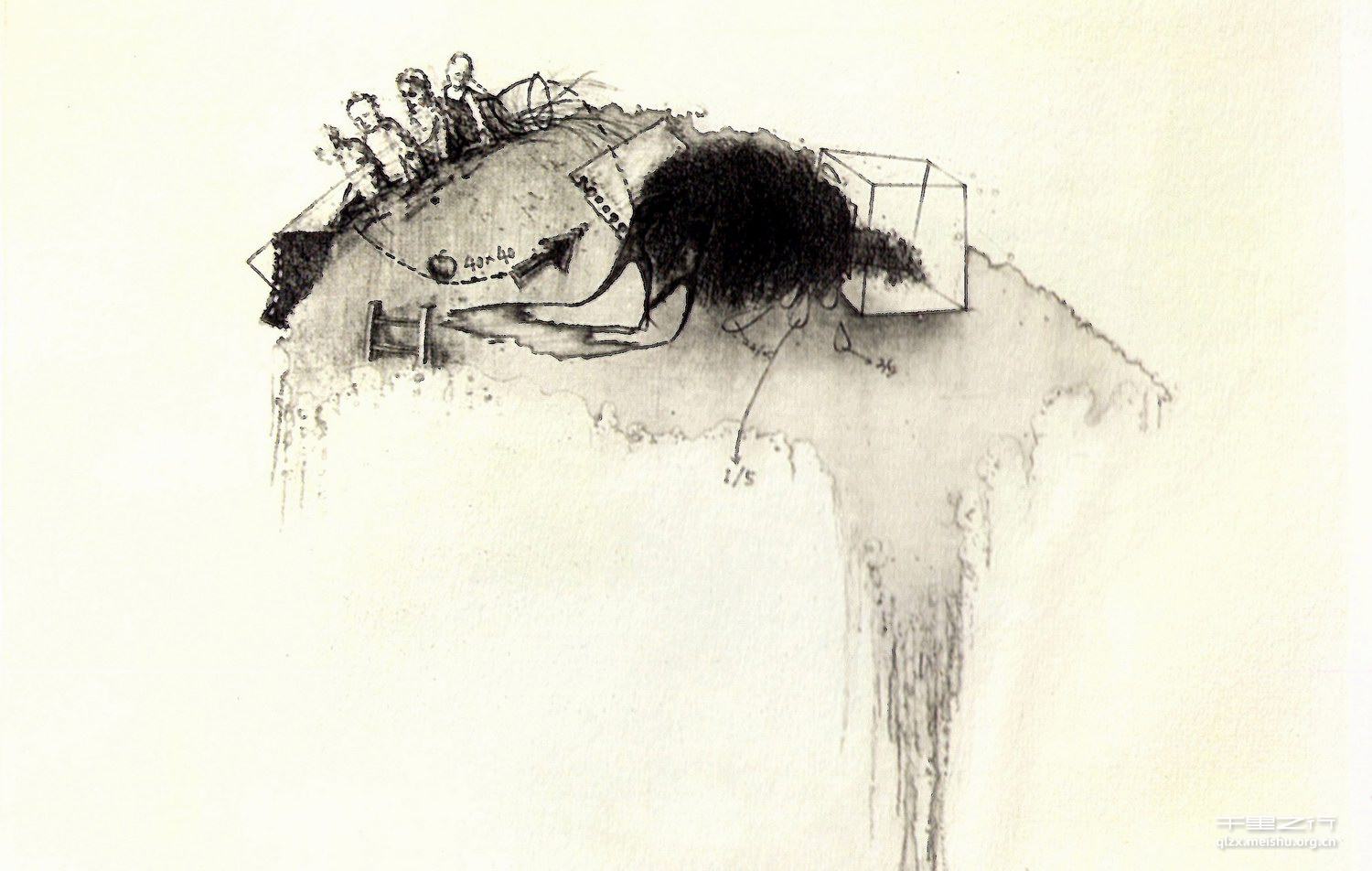 《沸点影象-扁舟、三角区、压缩》铜版