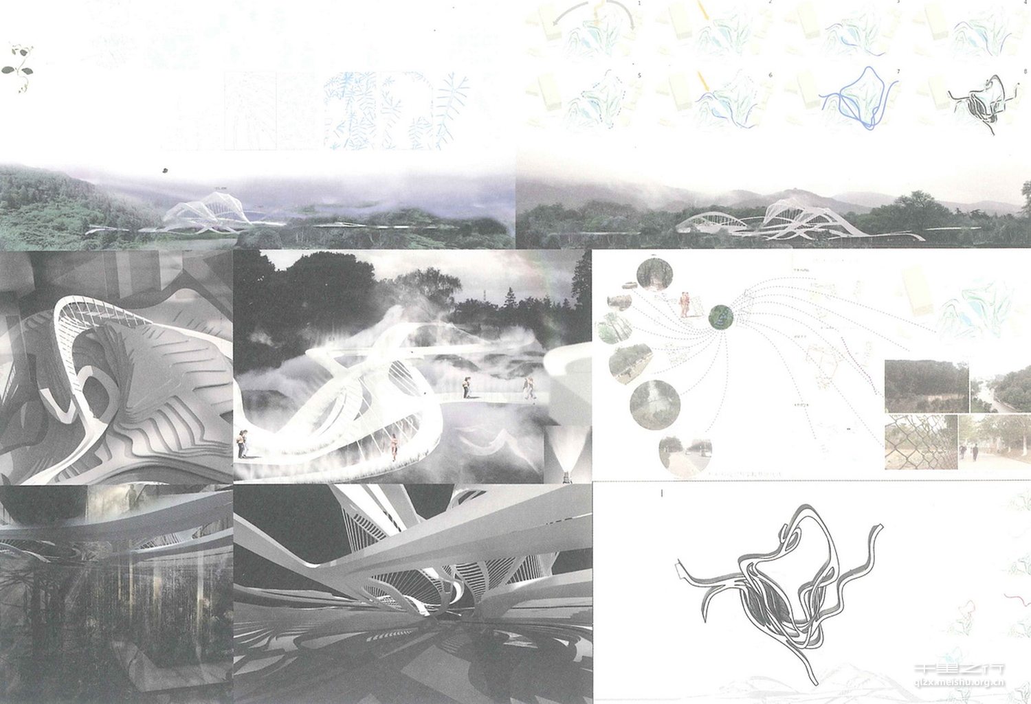 雾&middot;道--广州科技贸易学院连廊设计