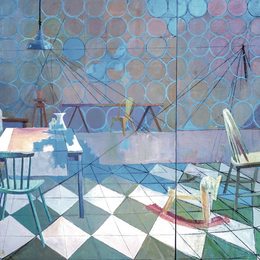 几何色块排列阵