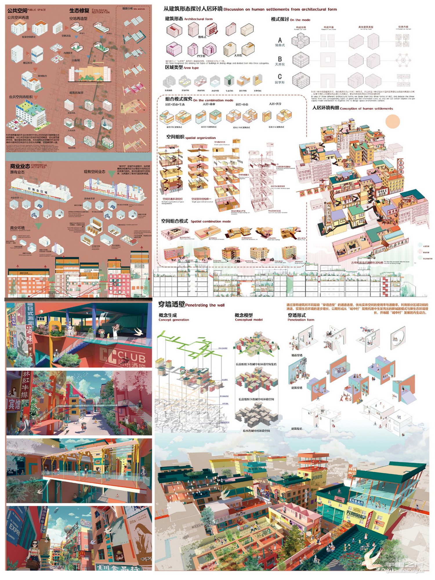 穿墙透壁--信息组织下的城中村环境空间集结再设计