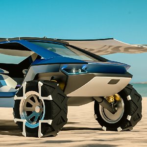 Apollo概念一体化沙滩露营车